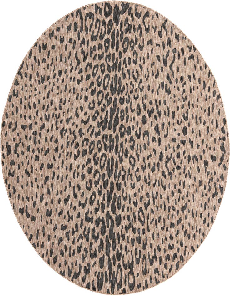 Detail image of 10' x 10' Easy-Clean Safari Indoor / Outdoor Round Rug