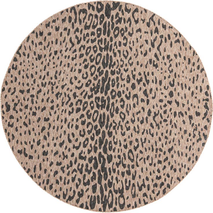 Detail image of 10' x 10' Easy-Clean Safari Indoor / Outdoor Round Rug