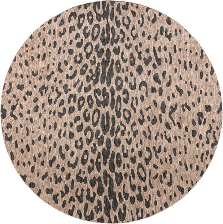 13' x 13' Easy-Clean Safari Indoor / Outdoor Round Rug