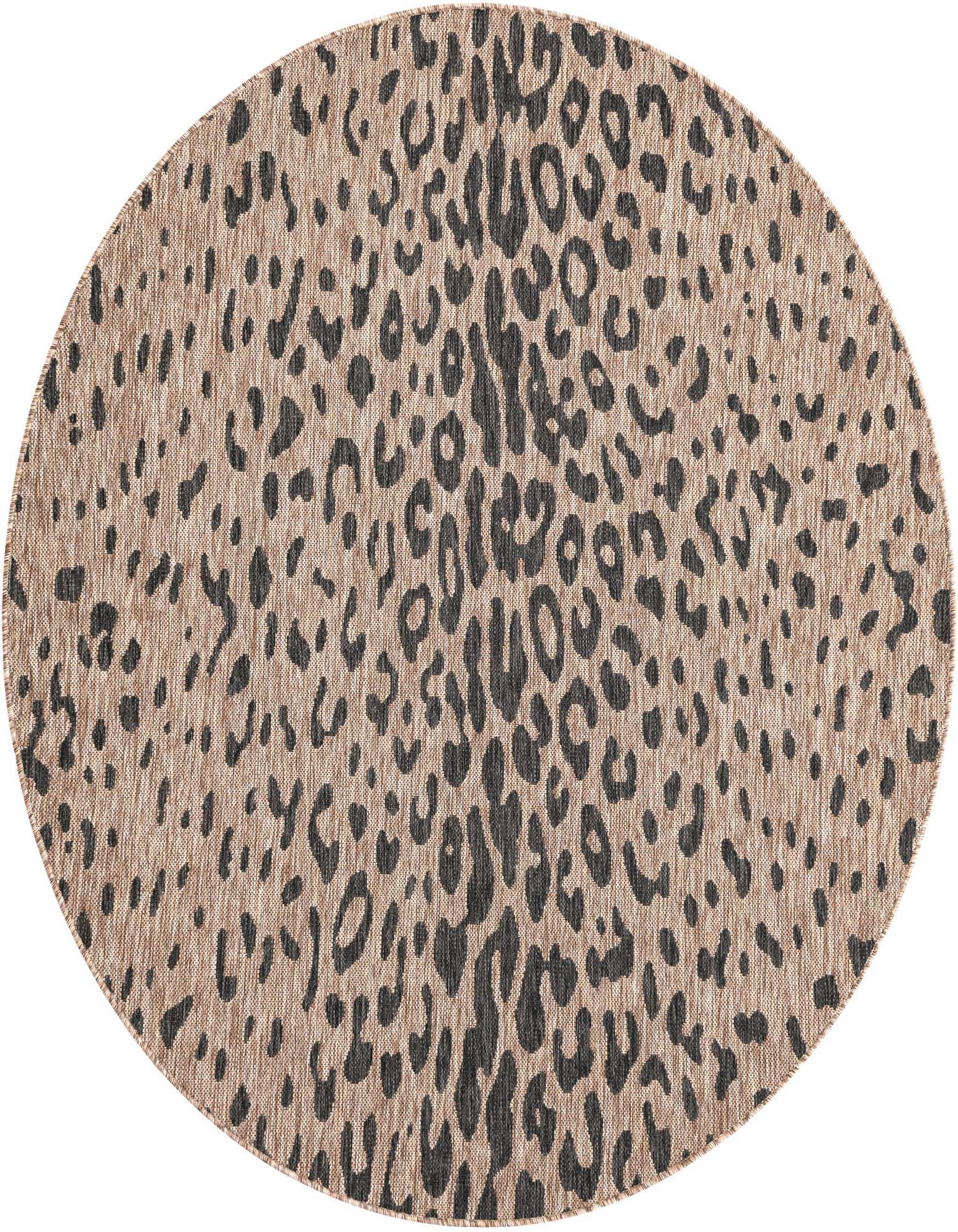 6' x 6' Easy-Clean Safari Indoor / Outdoor Round Rug