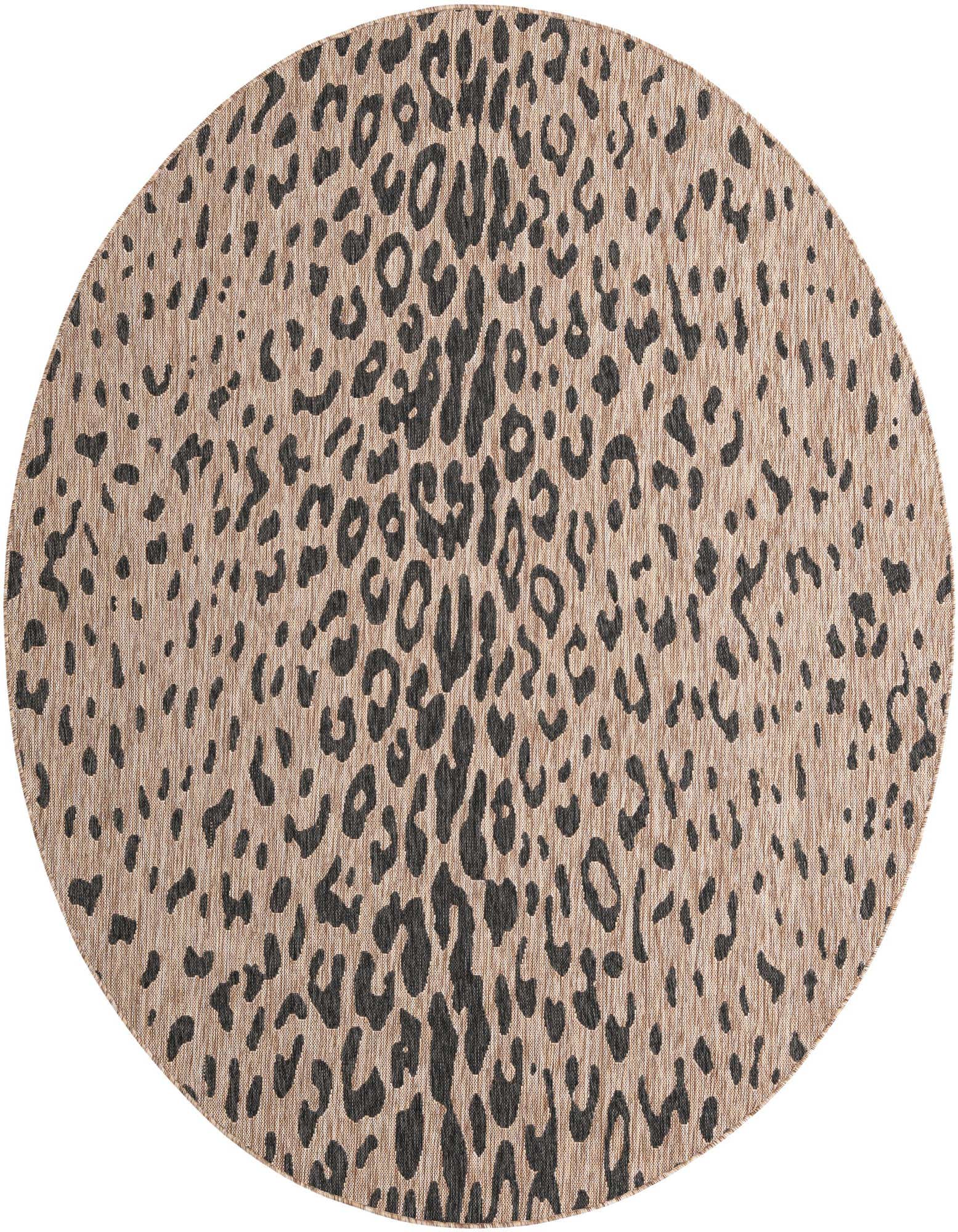 7' 10 x 7' 10 Easy-Clean Safari Indoor / Outdoor Round Rug
