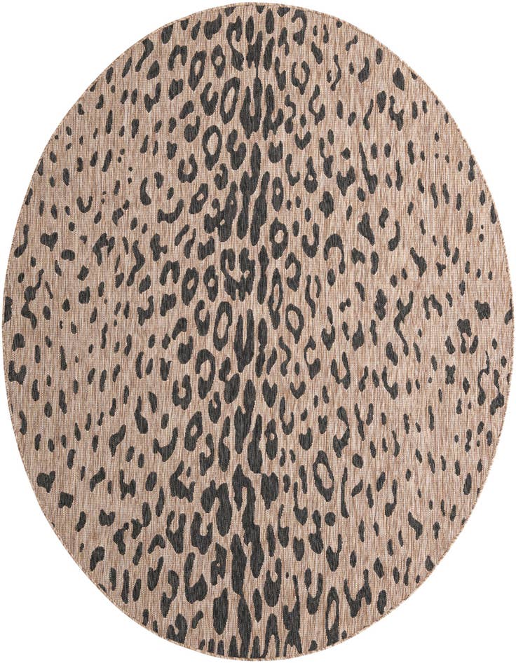 Detail image of 7' 10 x 7' 10 Easy-Clean Safari Indoor / Outdoor Round Rug