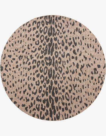 13' x 13' Easy-Clean Safari Indoor / Outdoor Round Rug