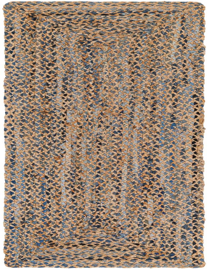 Detail image of 2' 2 x 6' 1 Handmade Braided Chindi Runner Rug