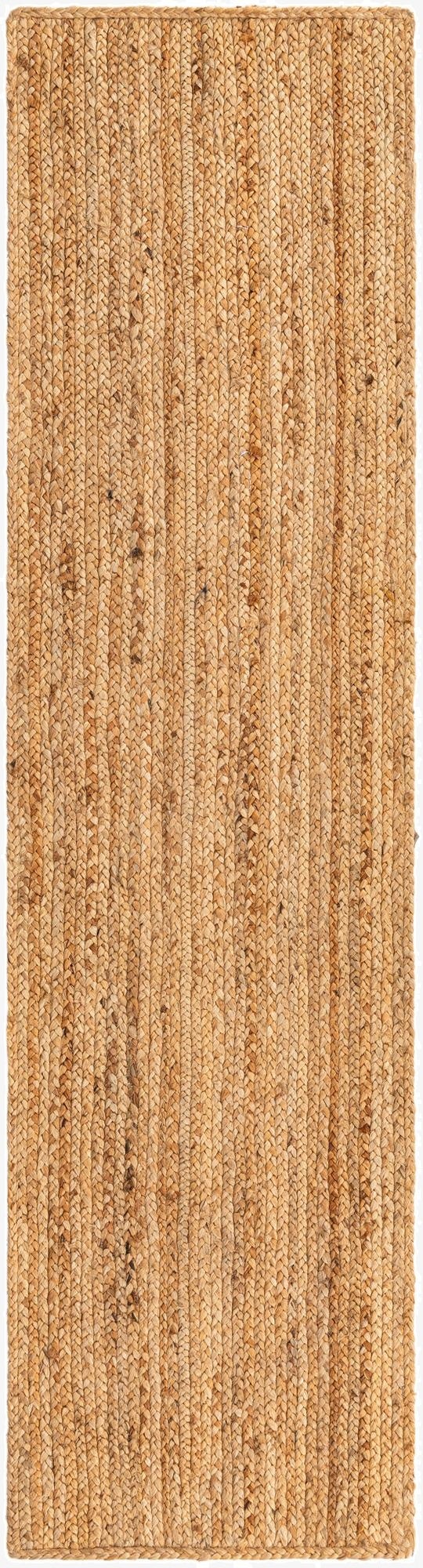 2' 2 x 8'  Hand Braided Jute Luxe Runner Rug