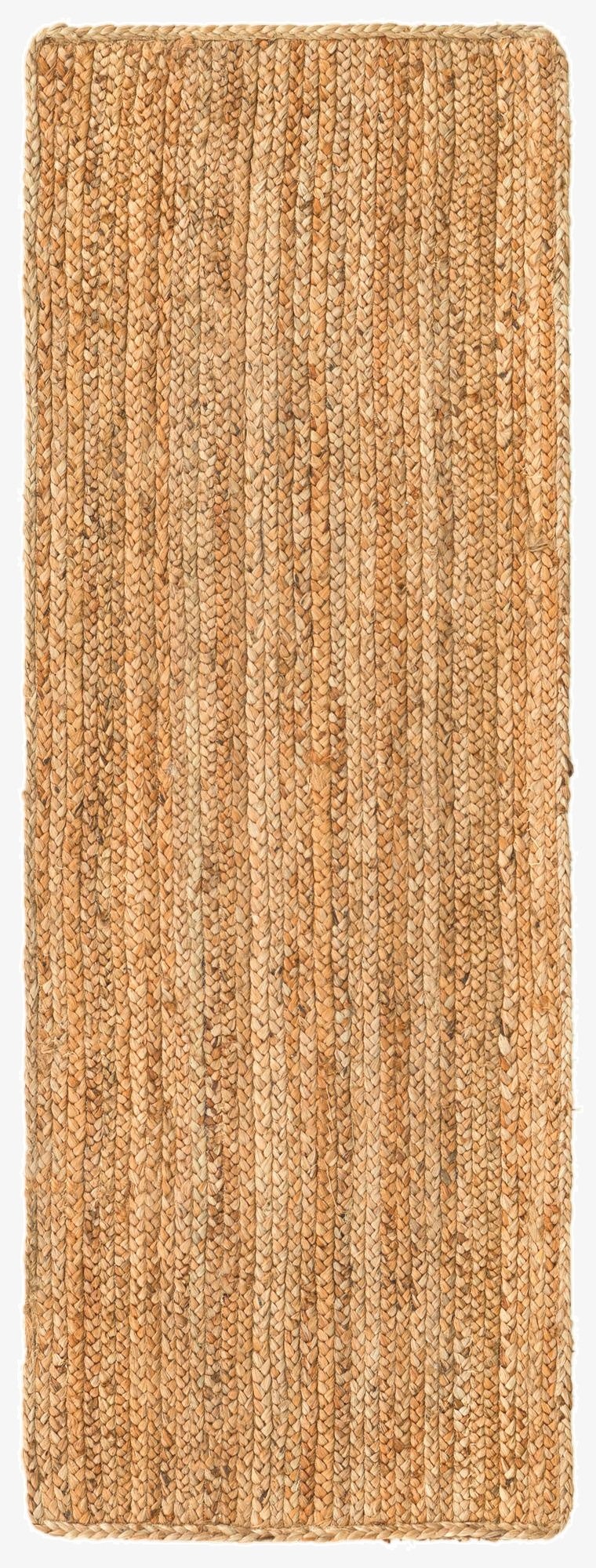 2' 2 x 6' 1  Hand Braided Jute Luxe Runner Rug