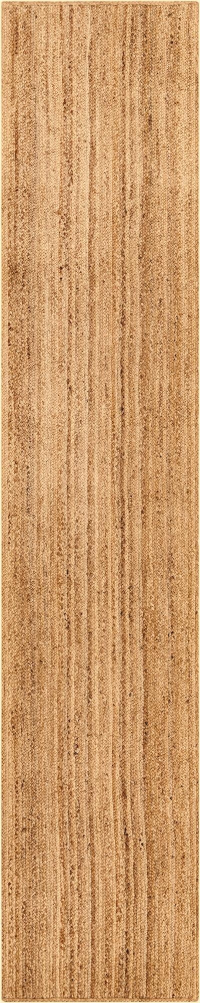 2' 7 x 13'  Hand Braided Jute Luxe Runner Rug