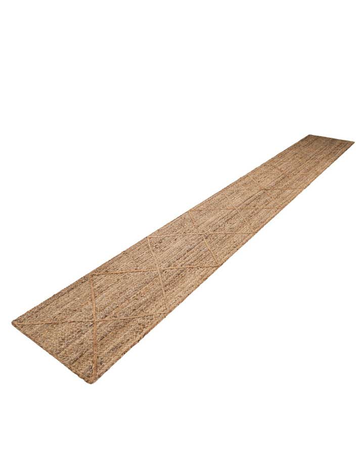 2' x 14' 10 Handmade Braided Jute Runner Rug