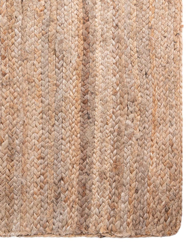 Detail image of 2' x 14' 10  Hand Braided Jute Runner Rug