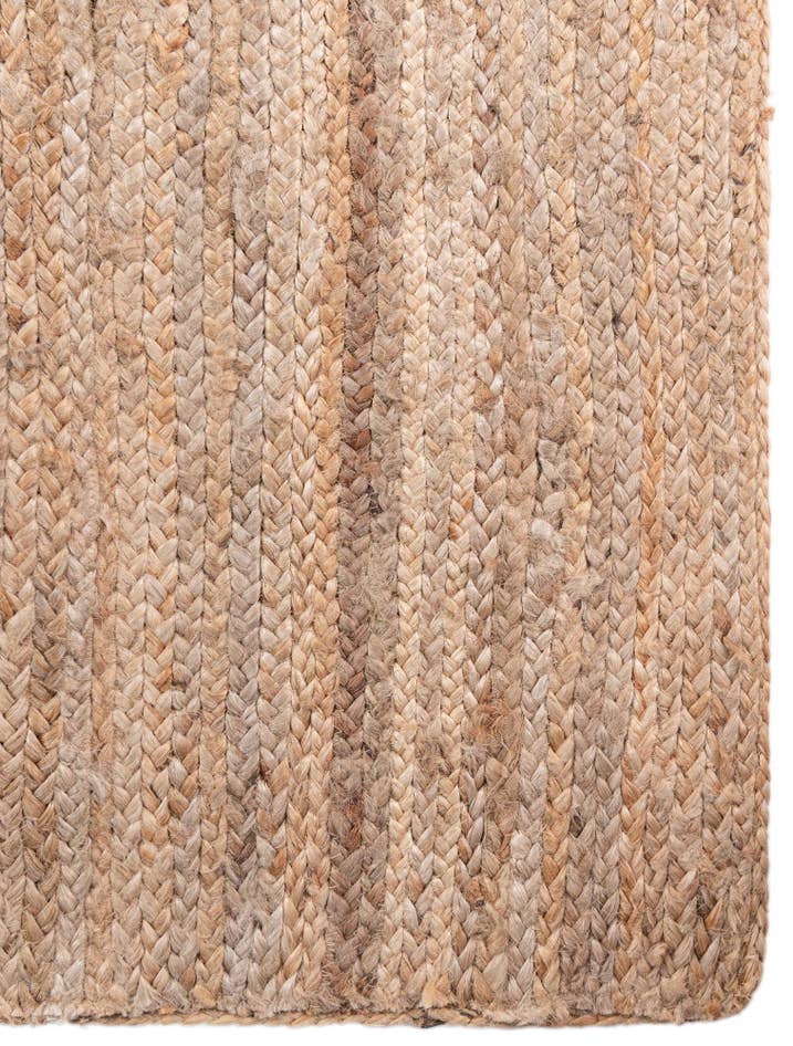 Detail image of 2' x 14' 10 Handmade Braided Jute Runner Rug