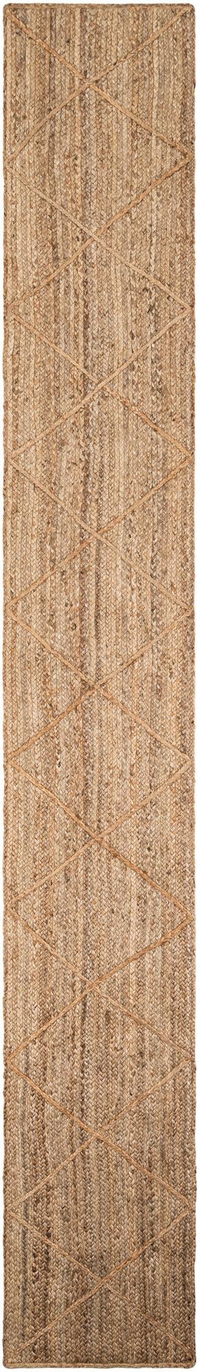 2' x 14' 10  Hand Braided Jute Runner Rug