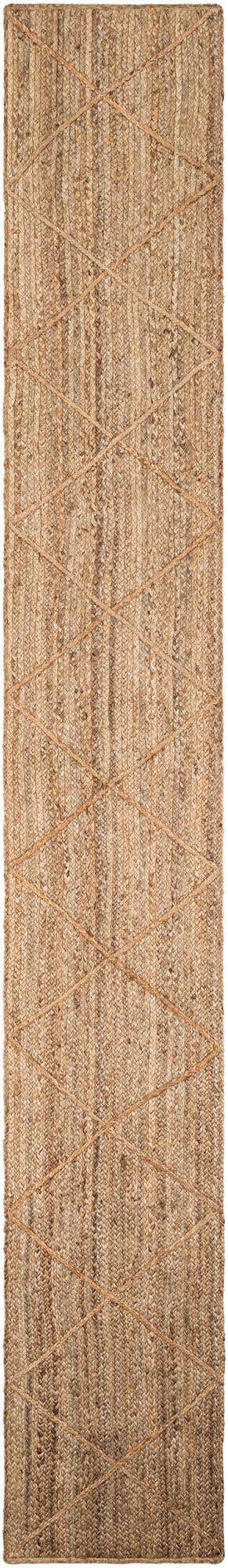 2' x 14' 10 Handmade Braided Jute Runner Rug