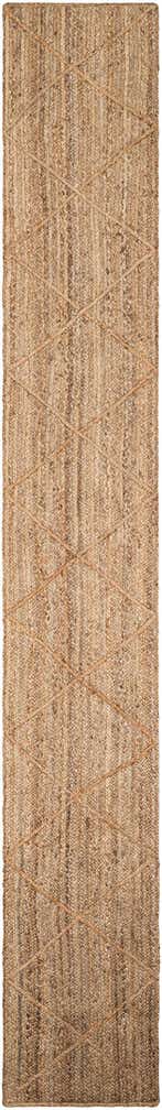 2' x 14' 10 Handmade Braided Jute Runner Rug