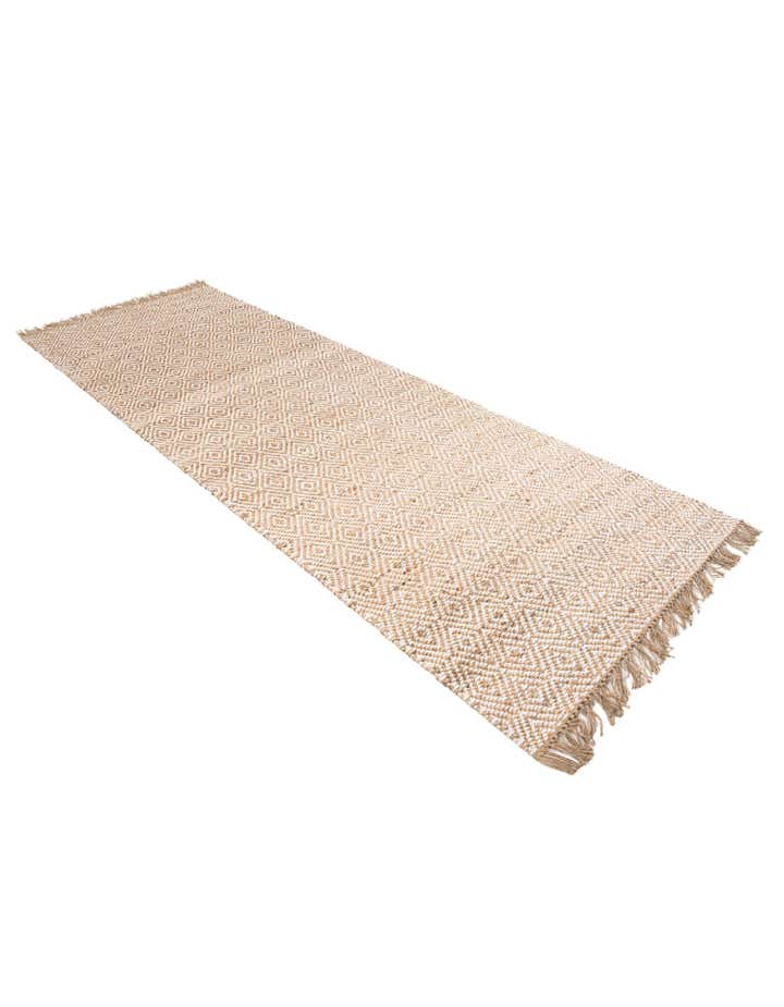 4' x 12' 6 Handmade Braided Jute Runner Rug