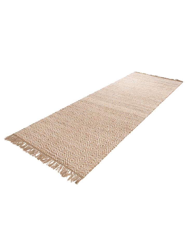 4' x 12' 6 Handmade Braided Jute Runner Rug