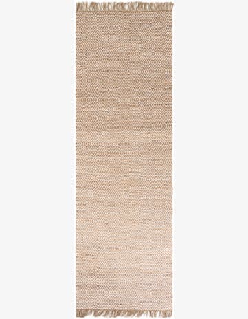 4' x 12' 6 Handmade Braided Jute Runner Rug