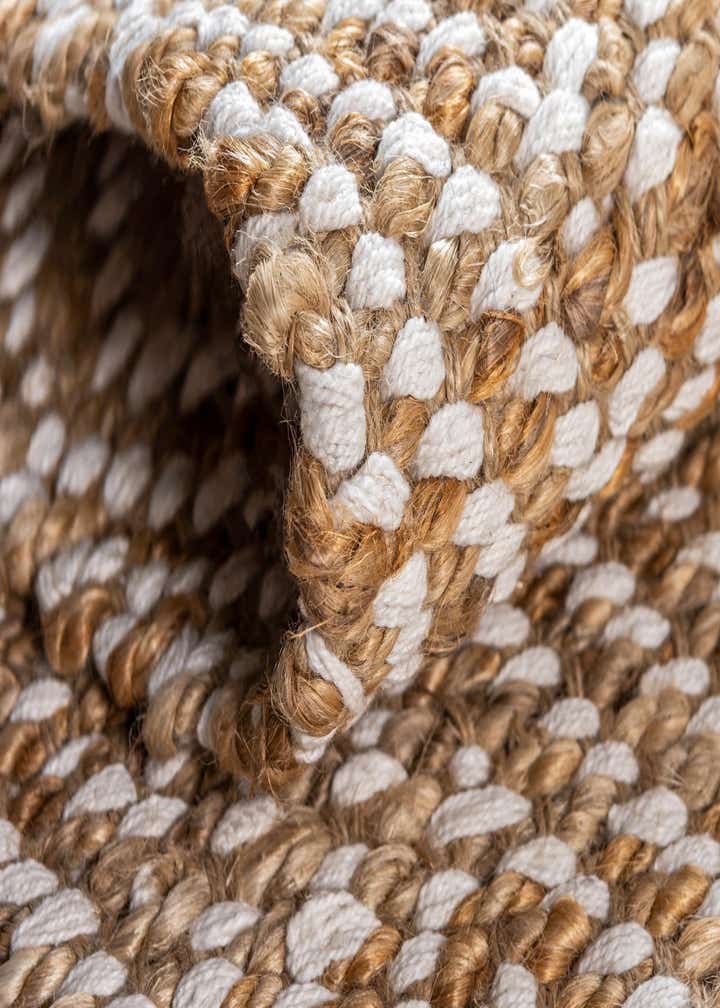 2' 8 x 9' 2 Hand Woven Braided Jute Runner Rug