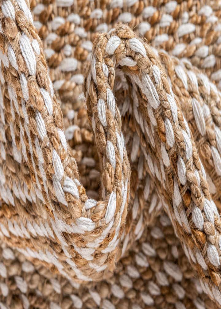 2' 8 x 9' 2 Hand Woven Braided Jute Runner Rug