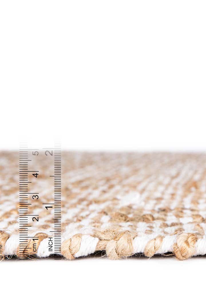 2' 8 x 9' 2 Hand Woven Braided Jute Runner Rug