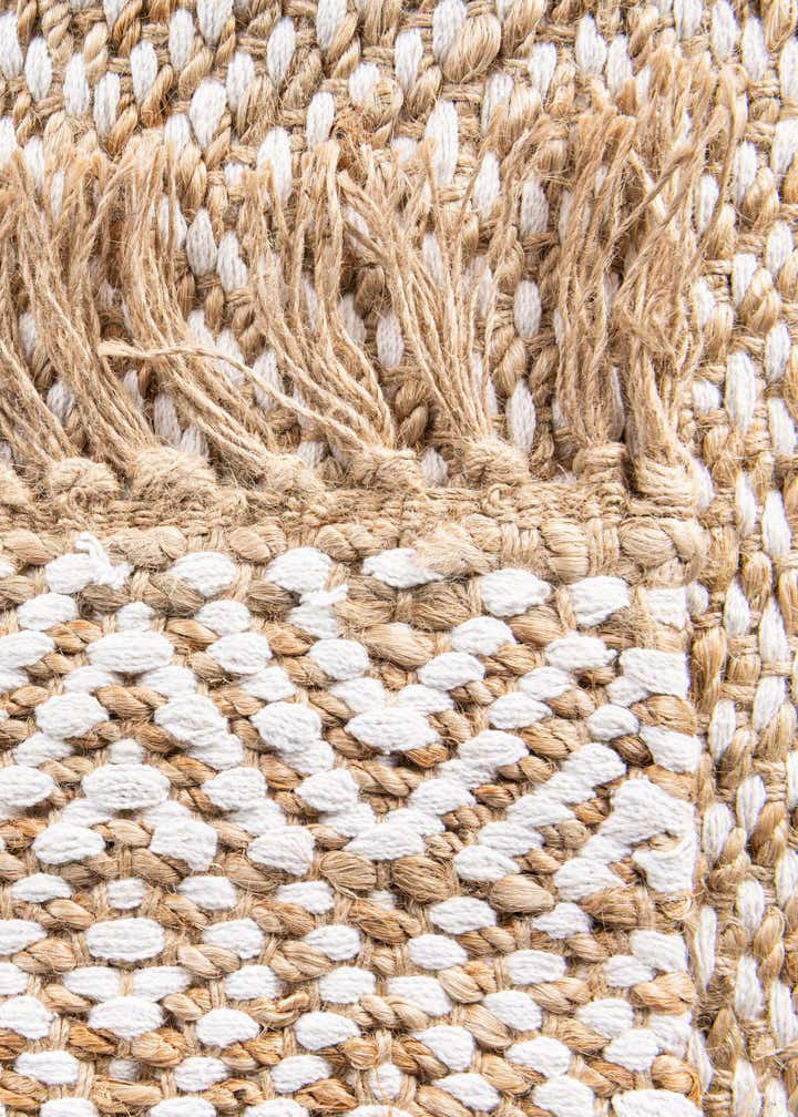 2' 8 x 9' 2 Hand Woven Braided Jute Runner Rug