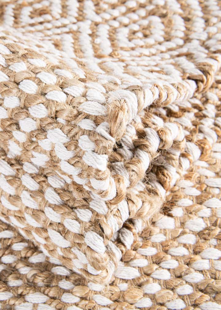 2' 8 x 9' 2 Hand Woven Braided Jute Runner Rug