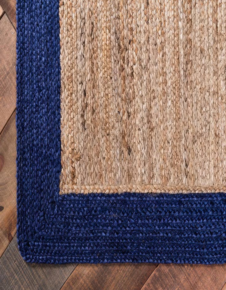 Detail image of 2' 7 x 6' 1  Hand Braided Jute Runner Rug