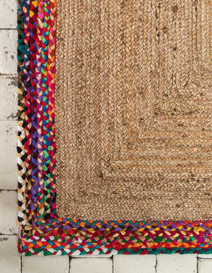 2' 7 x 6' 1 Handmade Braided Jute Runner Rug