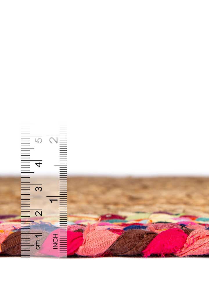 2' 7 x 6' 1 Handmade Braided Jute Runner Rug