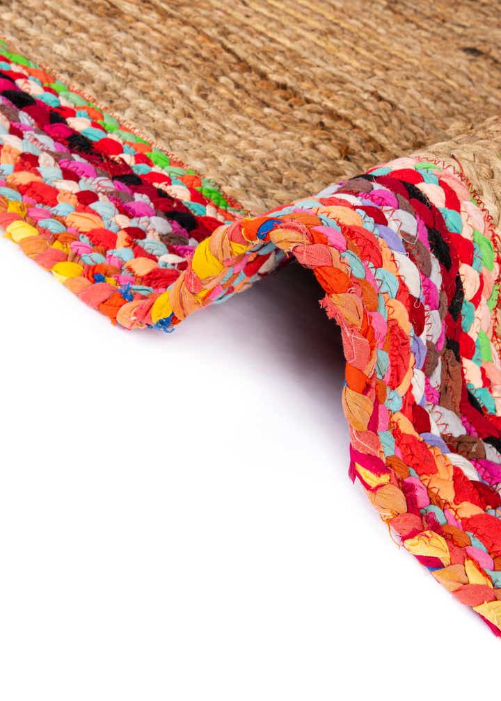 2' 7 x 6' 1 Handmade Braided Jute Runner Rug