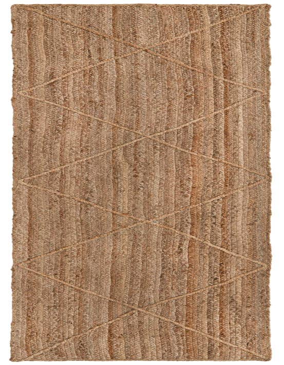 Detail image of 2' 2 x 8' 2 Handmade Braided Jute Runner Rug