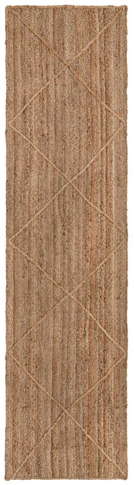 Detail image of 2' 2 x 8' 2 Handmade Braided Jute Runner Rug