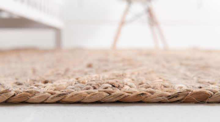 2' 2 x 6' 1 Handmade Braided Jute Runner Rug