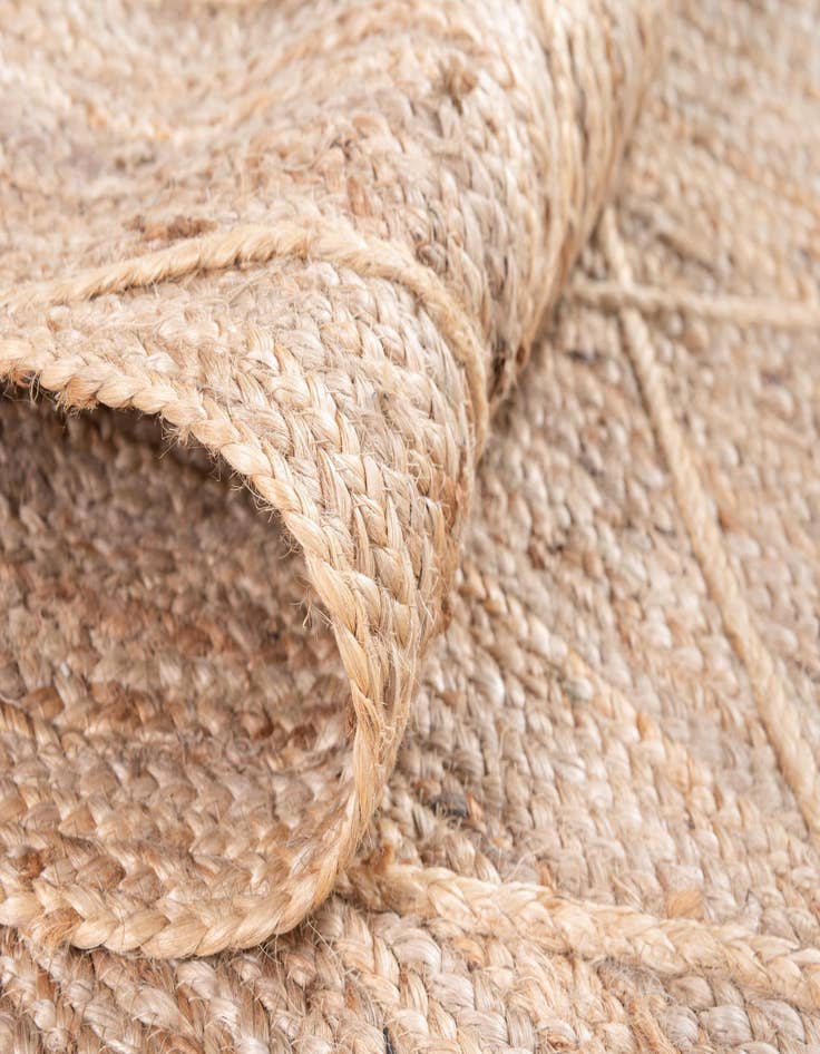 Detail image of 2' 2 x 6' 1 Handmade Braided Jute Runner Rug