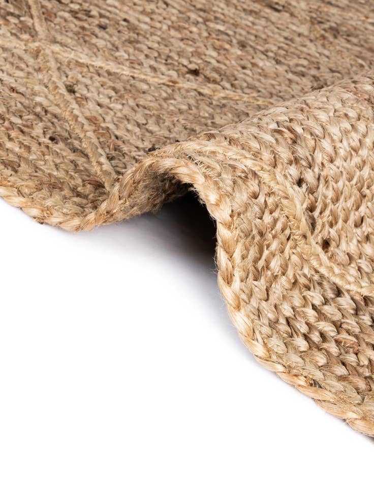 Detail image of 2' 2 x 6' 1 Handmade Braided Jute Runner Rug