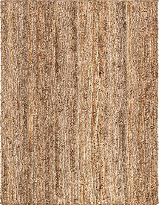 Detail image of 2' 7 x 10'  Hand Braided Jute Runner Rug