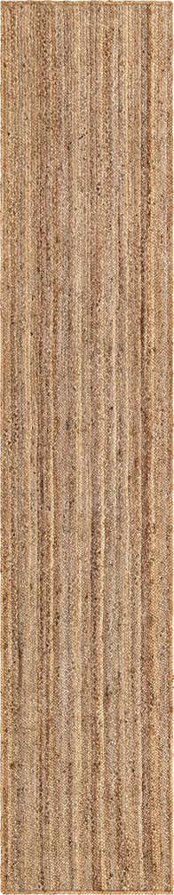 2' 7 x 13' 1 Handmade Braided Jute Runner Rug