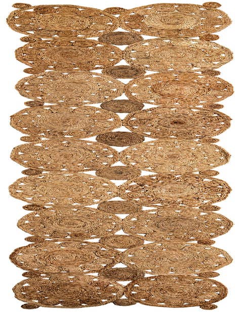 Detail image of 2' 7 x 12' Braided Jute Runner Rug