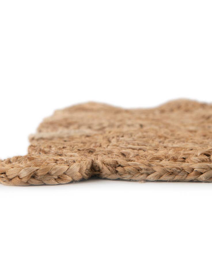 Detail image of 2' 7 x 8' Braided Jute Runner Rug