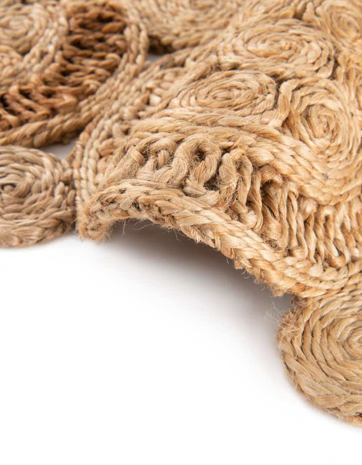 2' 7 x 8' Braided Jute Runner Rug