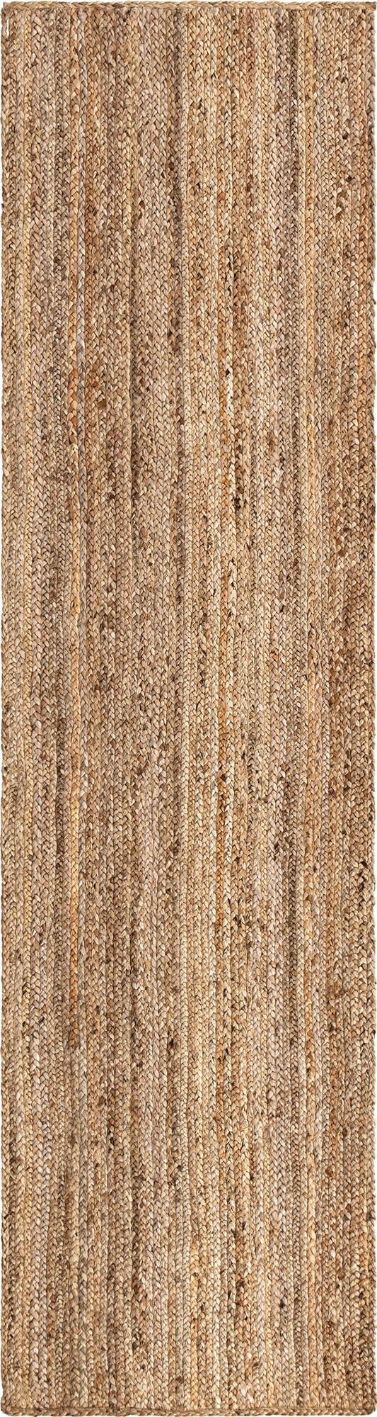 Primary image 2' 7 x 10'  Hand Braided Jute Runner Rug