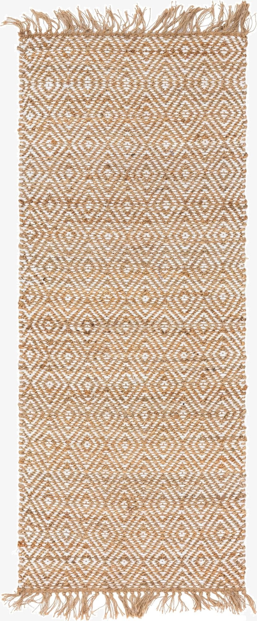 Primary image 2' 7 x 6' 1  Hand Woven Braided Jute Runner Rug