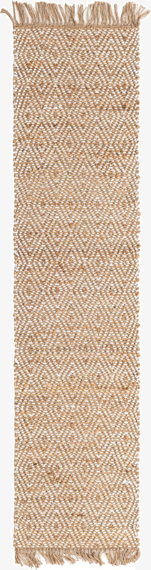 2' 2 x 8'  Hand Woven Braided Jute Runner Rug