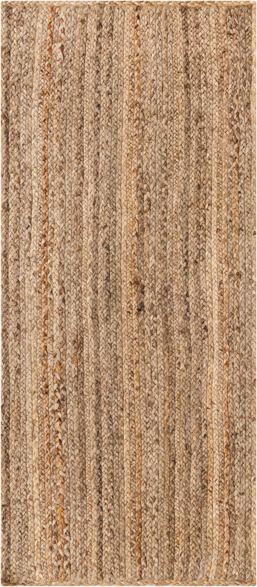 Primary image 2' 7 x 6' 1  Hand Braided Jute Runner Rug