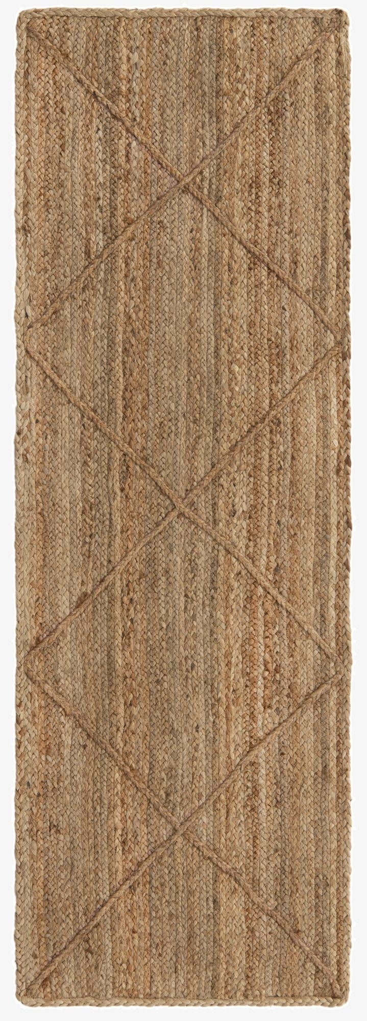 65cm x 185cm  Hand Braided Jute Pasillera Alfombra