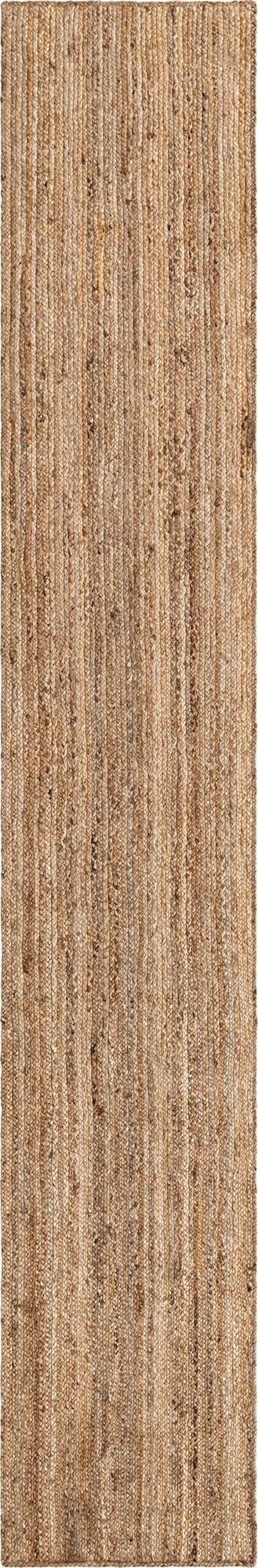 80cm x 500cm  Hand Braided Jute Runner Rug