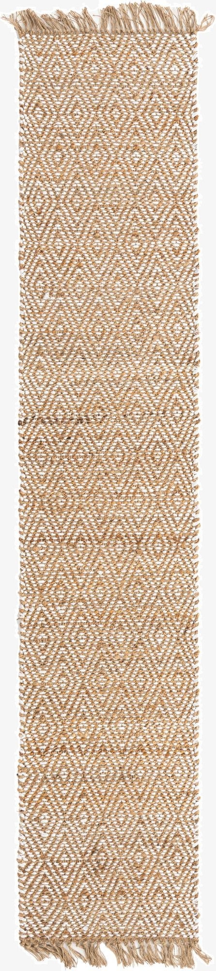 2' 2 x 10'  Hand Woven Braided Jute Runner Rug