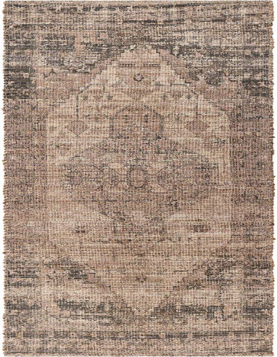 Detail image of 2' 2 x 8' Hand Woven Chenille Jute Runner Rug