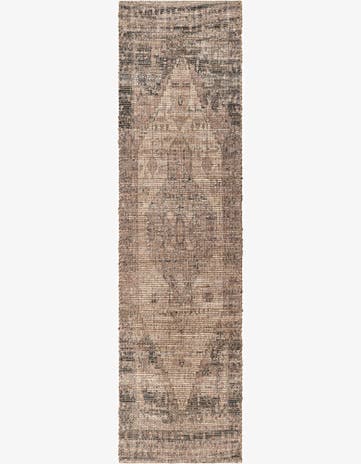 Natural Hand Woven Chenille Jute Runner Rug