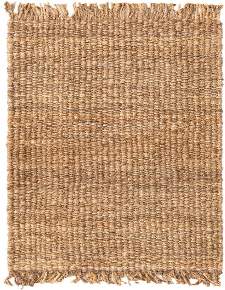 Detail image of 2' 7 x 6' 1 Hand Woven Chunky Jute Runner Rug