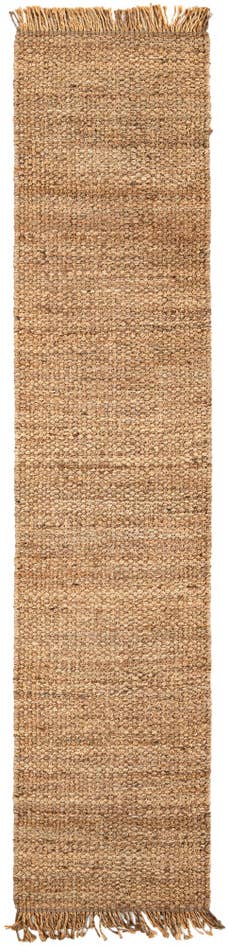 Detail image of 2' 7 x 12' Hand Woven Chunky Jute Runner Rug